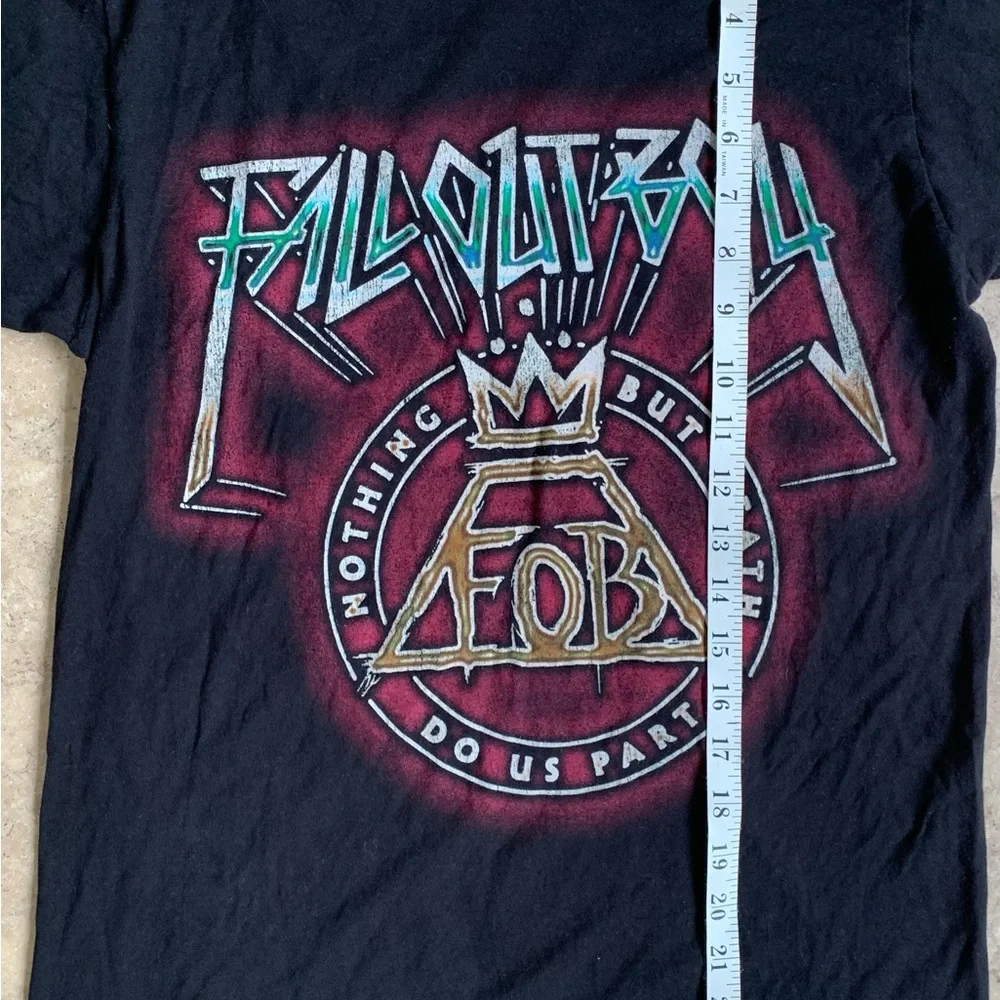 Fall Out Boy FOB Nothing But Death Do Us Part‎ T-Shirt Emo Rock Punk Men’s Small